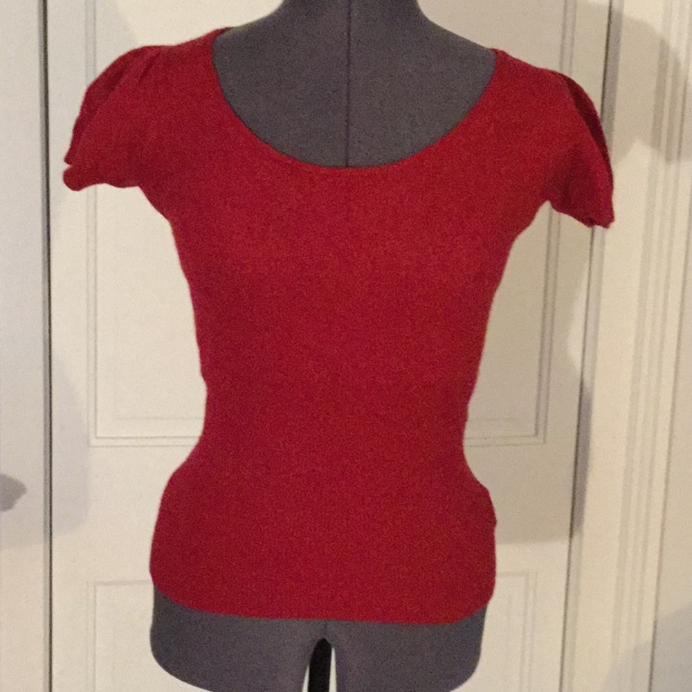 Short sleeves sweater top size xs.